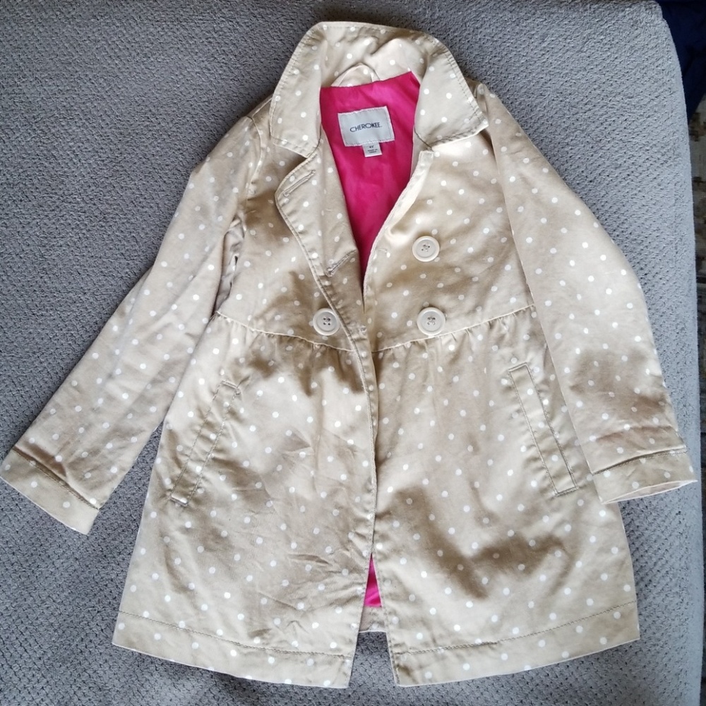 Toddler girl's lightweight trench coat
